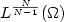 $L^{N\over N-1}(\Omega)$
