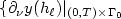 $\{ \partial_{\nu}y(h_{\ell})\vert_{(0,T)\times \Gamma_0}$