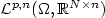 $\mathcal{L}^{p,n}(\Omega,\mathbb{R}^{N\times n})$