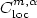 $C^{m,\alpha}_{\rm loc}$
